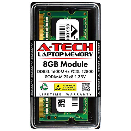DDR3 1600MHz SODIMM PC3-12800 204-Pin Non-ECC Memory Upgrade Module A-Tech 8GB RAM for Lenovo A41 Series 70 